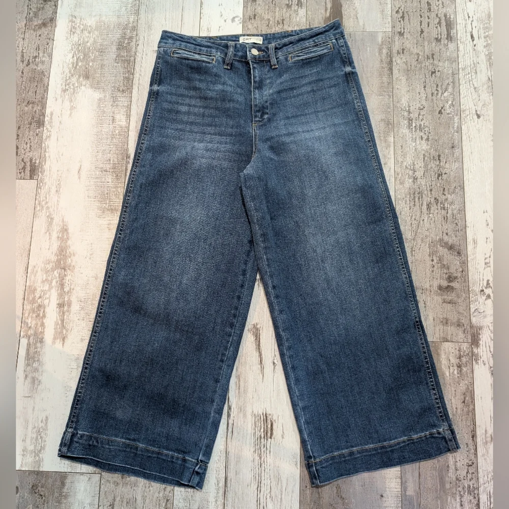 Oat‎ New York Blue Flare Wide Leg Jeans Women's Size 10/30